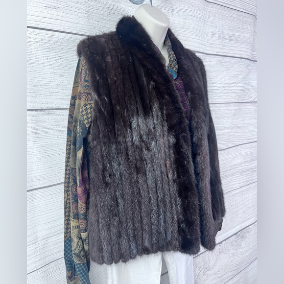 Vintage Open Front Mink Vest Jungerkes’ Furs Shreveport, LA Handmade 💗 - Picture 6 of 8